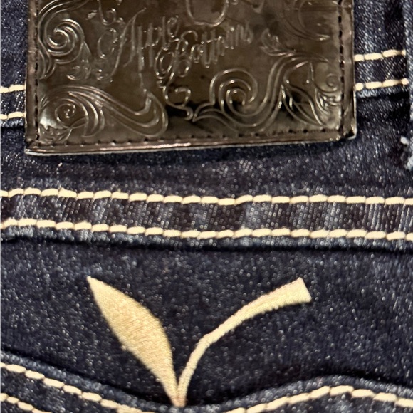Apple Bottoms Jeans Women’s 11/12 Juniors=Women’s 6 Embroidered Distressed VTG - Picture 4 of 16